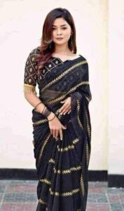 জর্জেট শাড়ি - Image 2