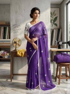 Georgette sharee - Image 6