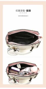 Versatile Liberal Messenger Bag with Cat Ear Wallet - Image 6