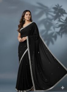 জর্জেট লেইছ শাড়ি - Image 4