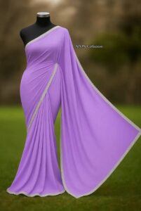 জর্জেট লেইছ শাড়ি - Image 6