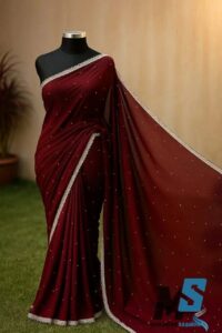 জর্জেট লেইছ শাড়ি - Image 7