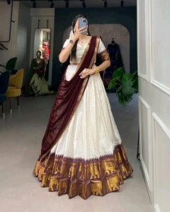 lama silk lehenga - Image 10