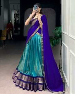 lama silk lehenga - Image 4