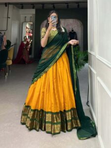 lama silk lehenga - Image 5