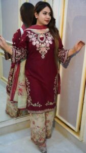 Pakistani Inspired Three Pcs Collection - Image 4