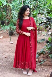 Georgeette Designer secuence Embroidery