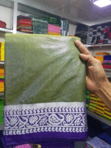 প্রিমিয়াম সফট লামা সিল্ক শাড়ী 💥 - Image 5