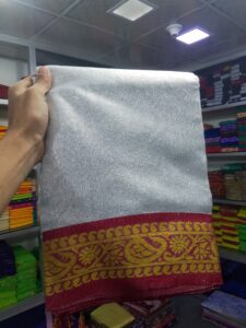 প্রিমিয়াম সফট লামা সিল্ক শাড়ী 💥 - Image 7