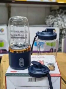 পোর্টেবল USB জুস কাপ | শক্তিশালী ৬ ব্লেড মিনি জুসার ও ব্লেন্ডার (400ML) - Image 3