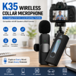 K35 Wireless Microphone – Clear Voice, Easy Recording! - Image 2